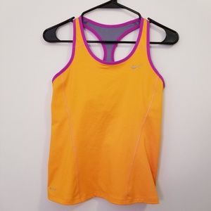 Nike Small Orange Dri Fit Workout Tank Top